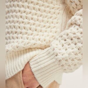 Everlane The Cloud Oversized Textured Crew Sz M